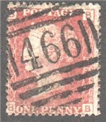 Great Britain Scott 33 Used Plate 196 - BB